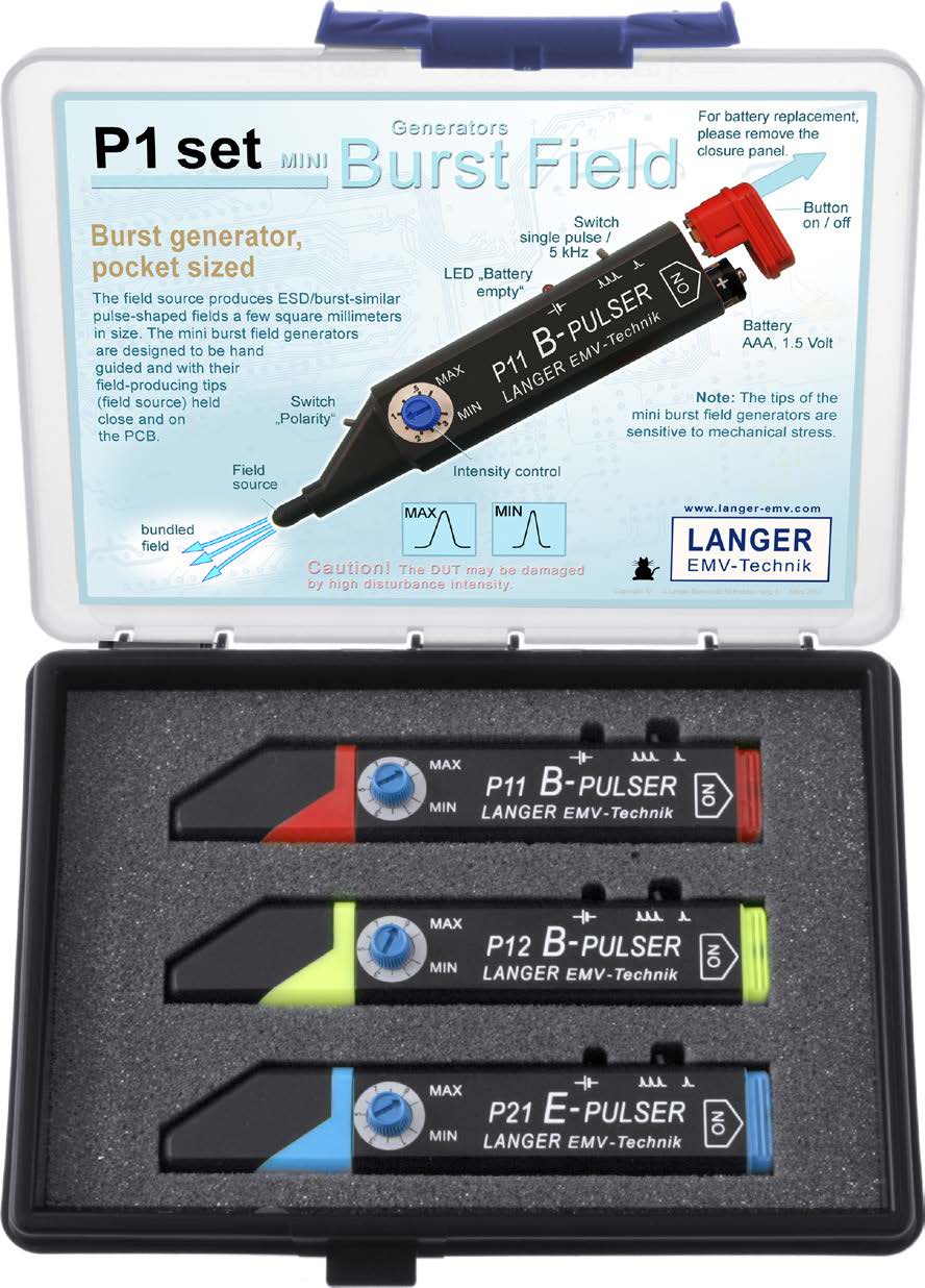 14 Mini Burst Field Generators in pocket size